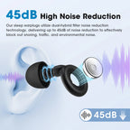 Reusable Noise-Canceling Sleep Earplugs with Storage Case