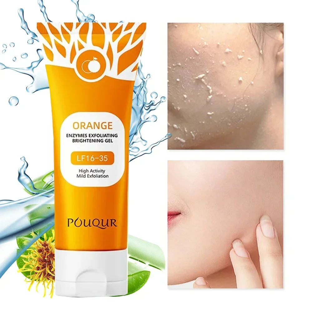 100g Orange Enzyme Exfoliating Gel for Face Brightening & Smoothing - 1