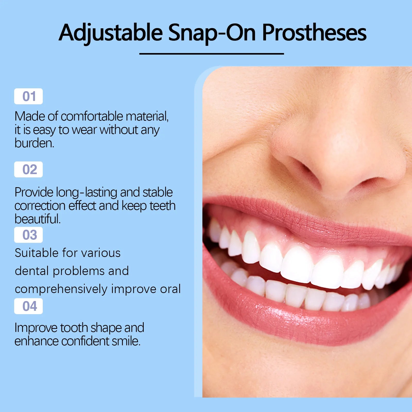 Adjustable Snap-On Dentures for Smile Makeover - 10