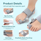 Adjustable Bunion Corrector and Toe Straightener for Foot Alignment