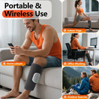 Cordless Heated Air Compression Leg Massager for Calf Relief