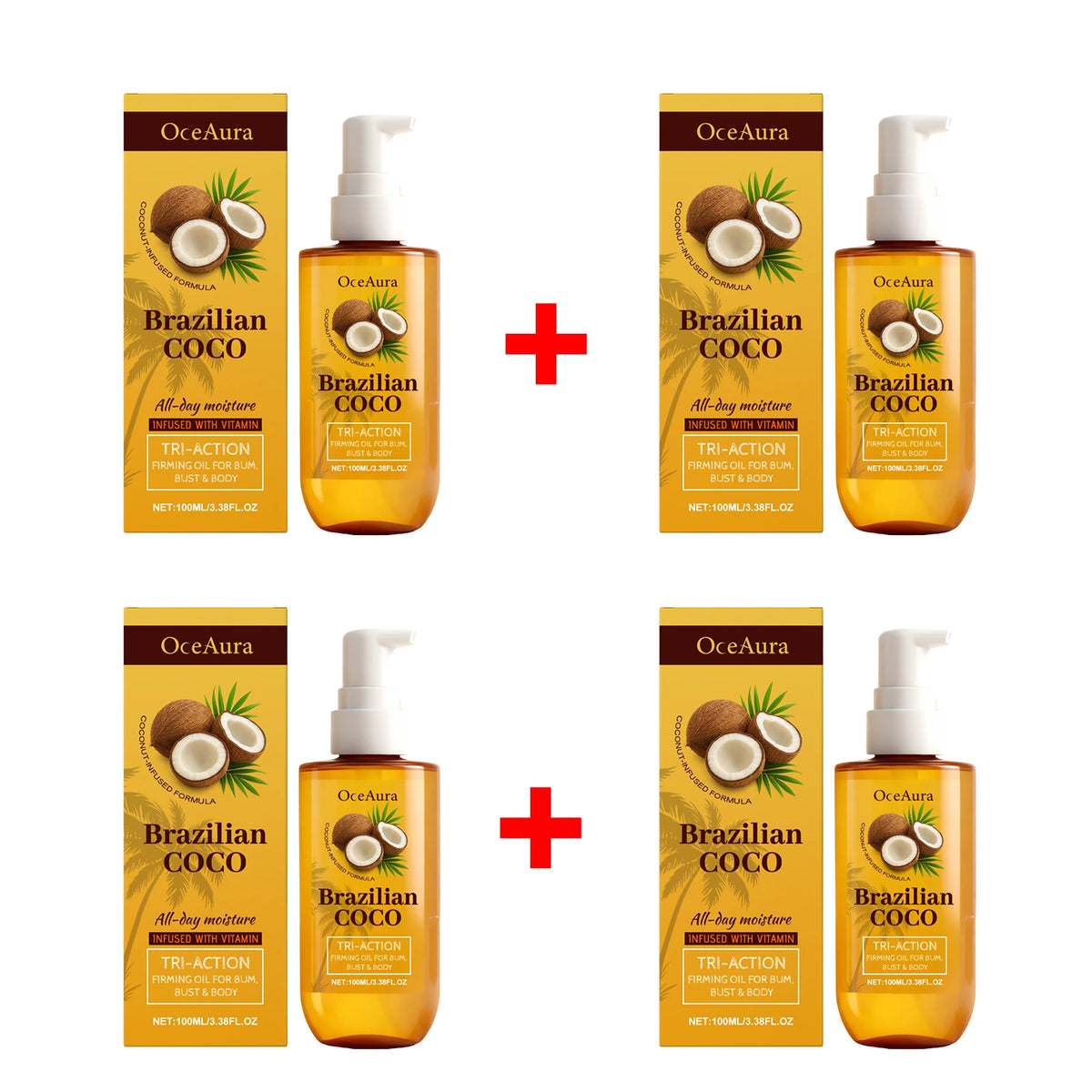Coconut Firming and Hydrating Body Oil for Skin Elasticity