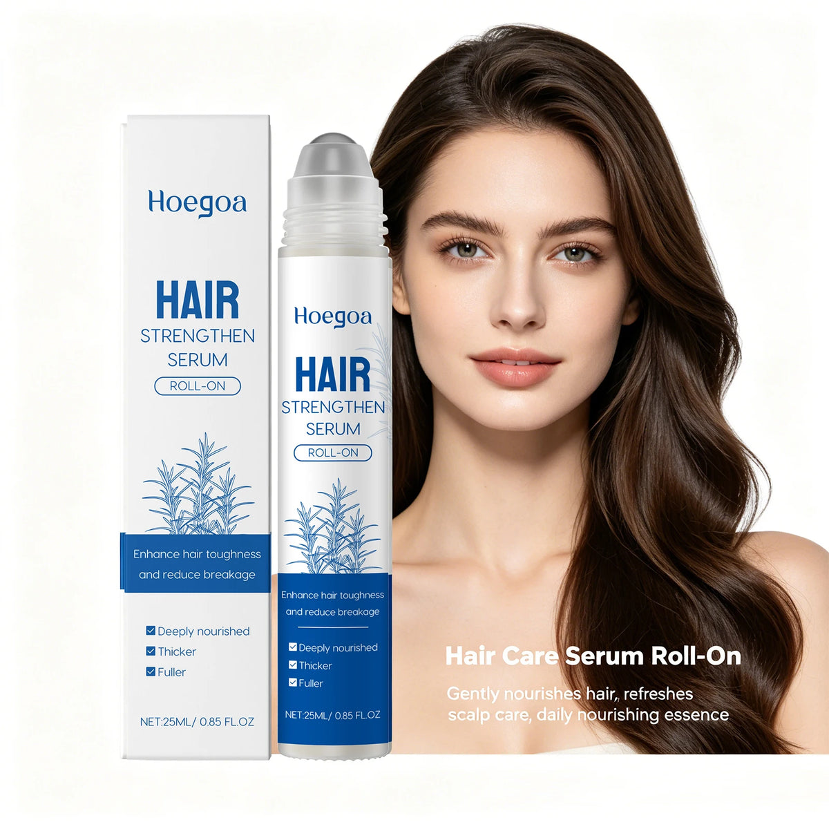 Rosemary Hair Growth Serum Roll-On for Scalp Stimulation