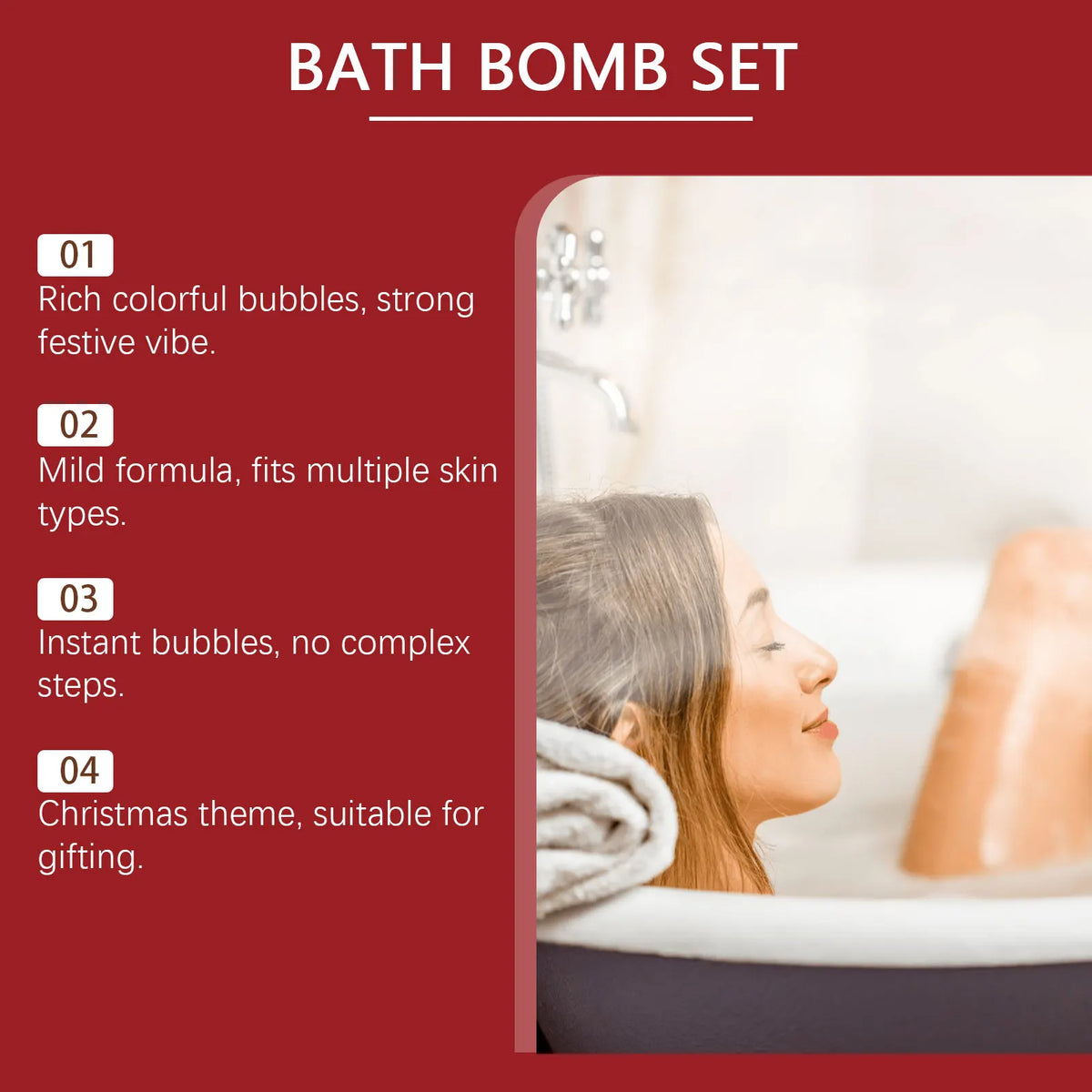 Aromatherapy Bath Bomb Set for Kids and Adults