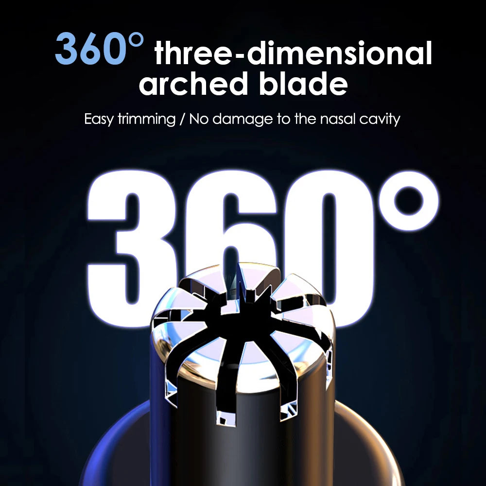 Electric Rechargeable Nose and Ear Hair Trimmer