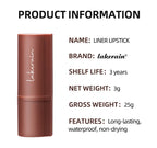 2-in-1 Waterproof Matte Lipstick and Lip Liner Crayon