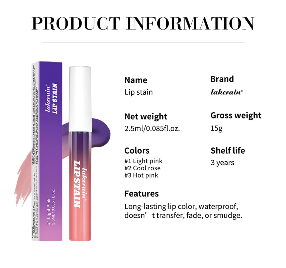 Waterproof Peel-Off Matte Lip Stain