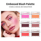 Matte Embossed Pigmented Face Blush Palette