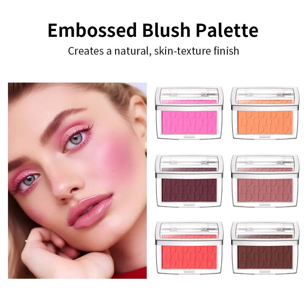 Matte Embossed Pigmented Face Blush Palette