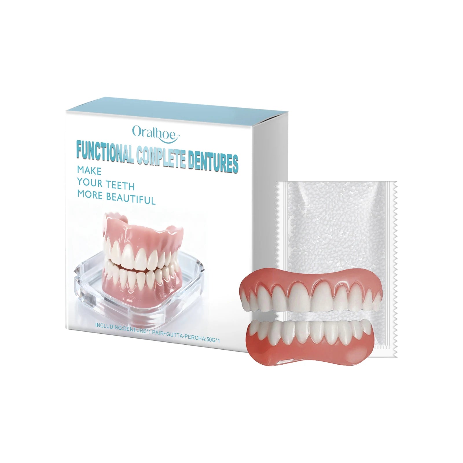 Cosmetic Denture Set for Temporary Smile Enhancement - 13