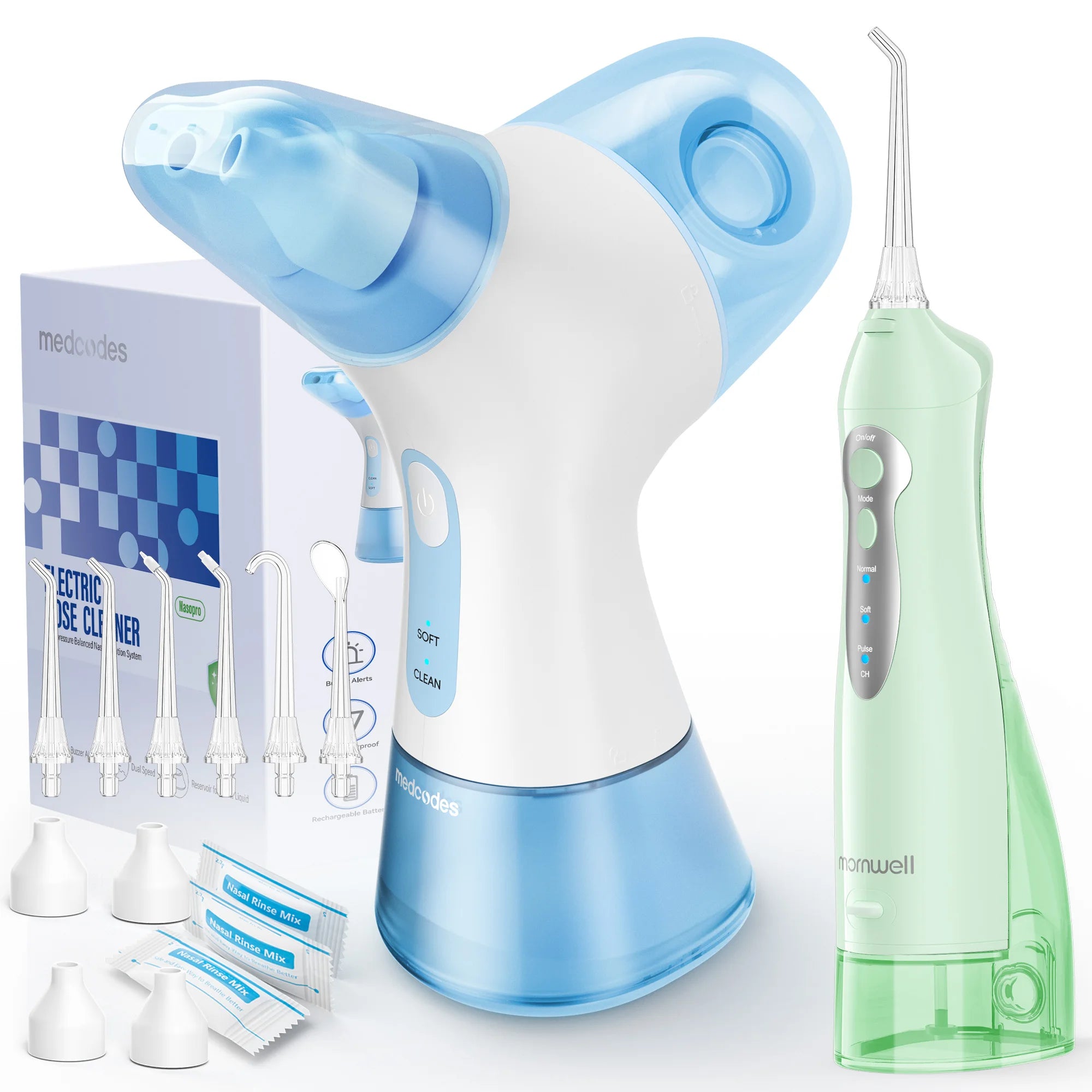 Electric Nasal Irrigation and Water Flosser Sinus Relief Combo - 1