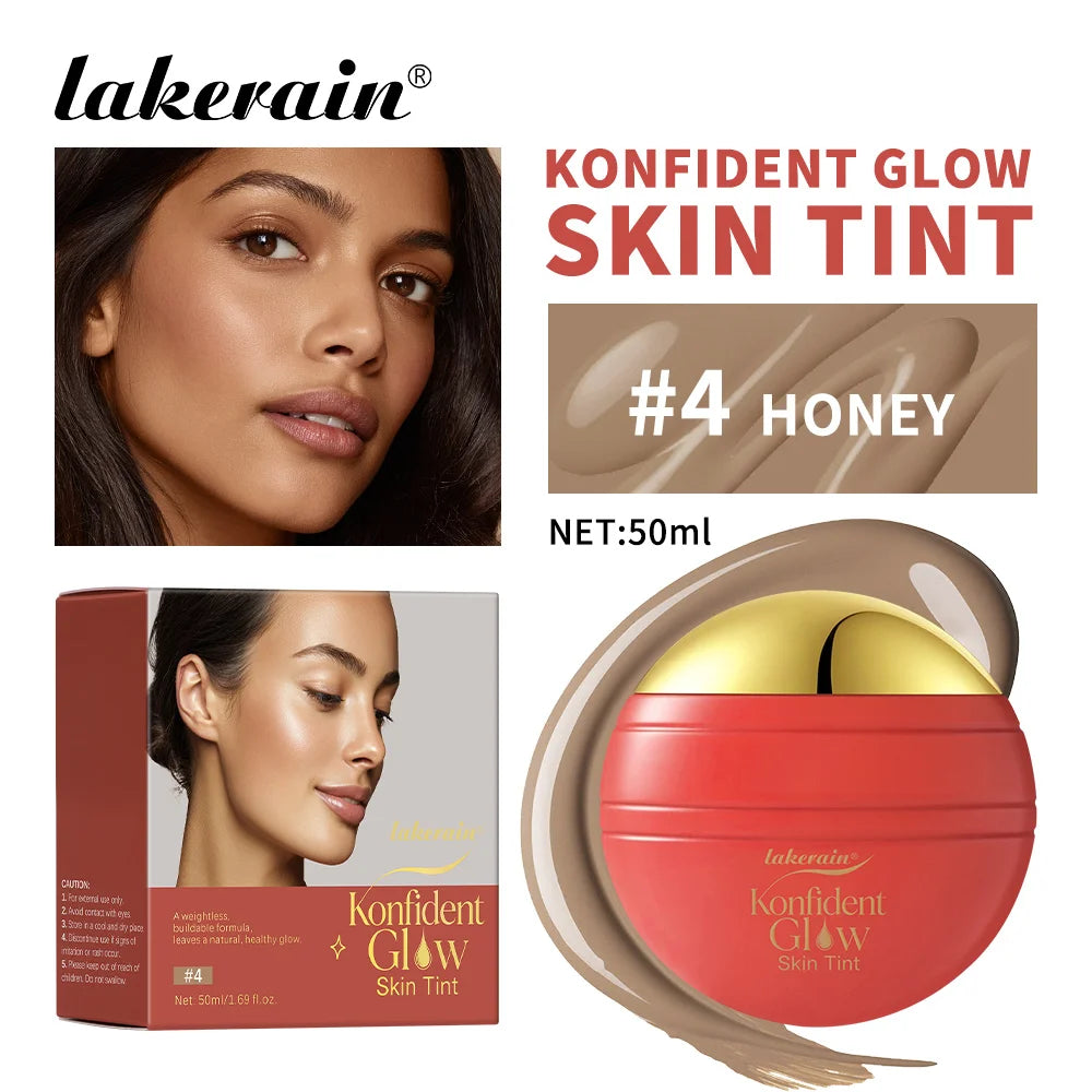Buildable Glow Skin Tint Foundation for Radiant Coverage - 21