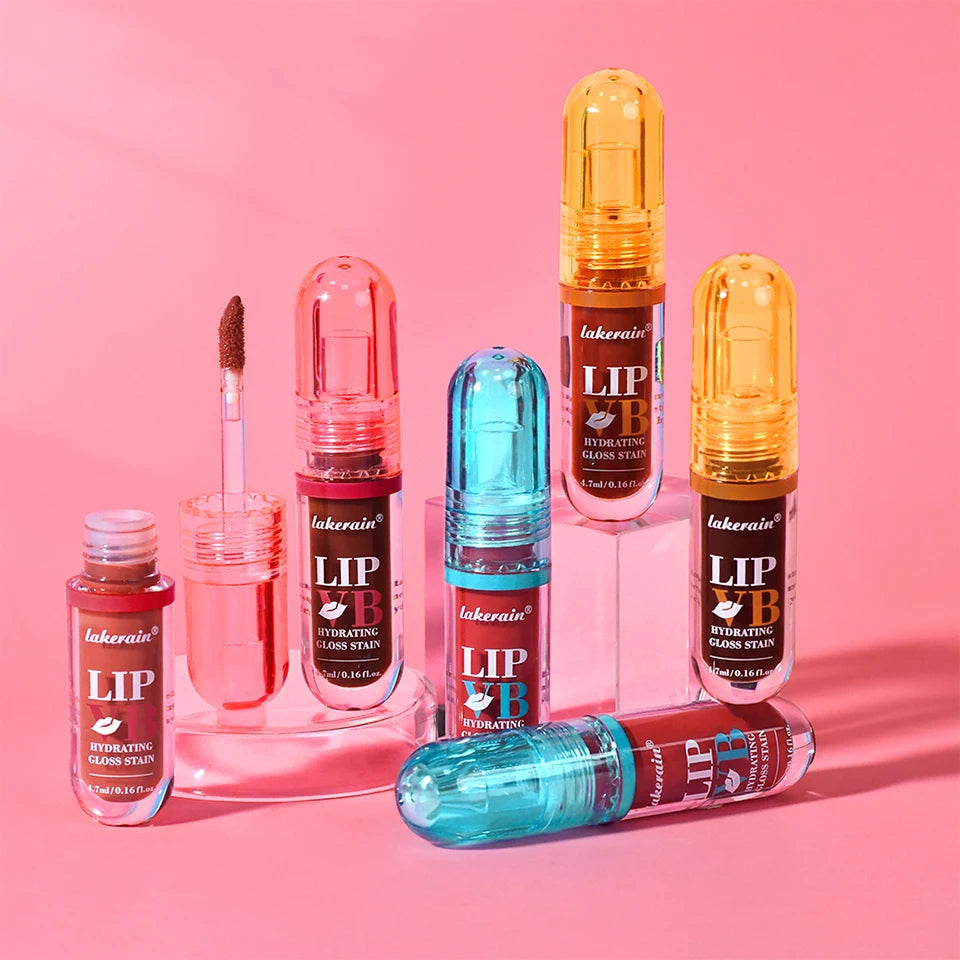 Hydrating Lip Stain and Gloss with Vitamin B12 and Coconut Water