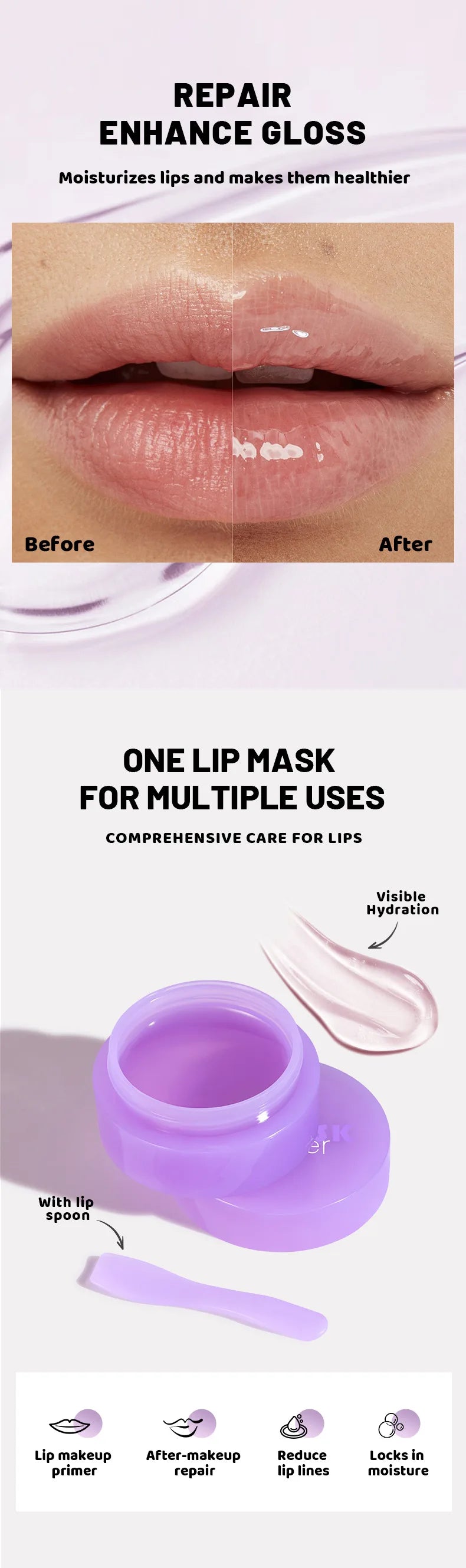 Exfoliating Lip Mask for Hydration and Smooth Lips
