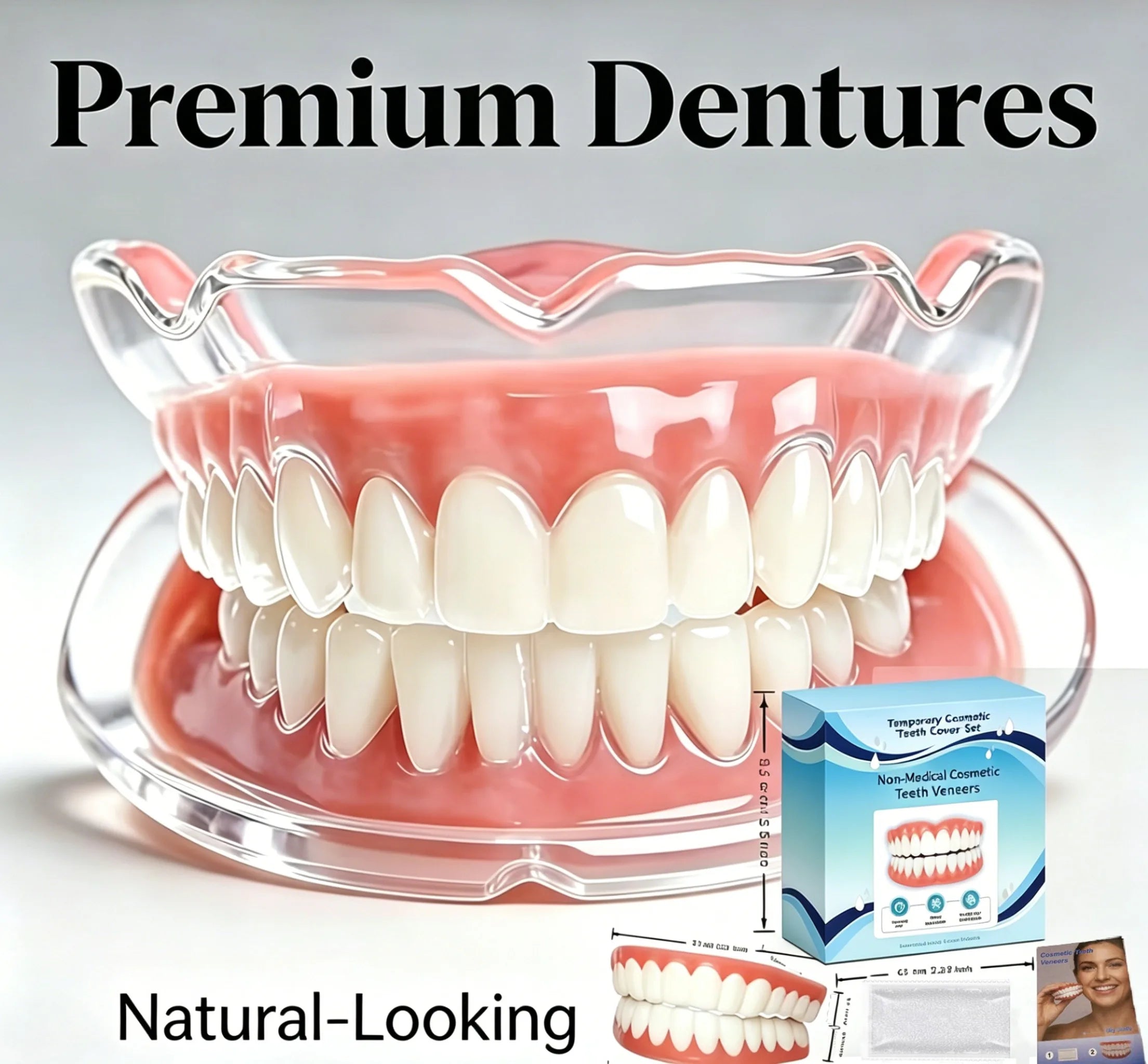 Adjustable Temporary Cosmetic Teeth Veneer Set - 2