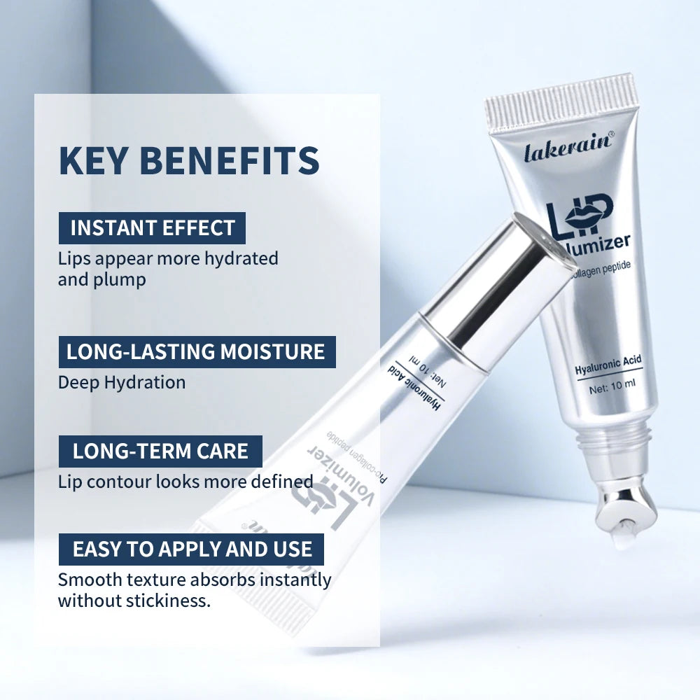 Hyaluronic Acid Hydrating Lip Volumizer for Plumper Lips