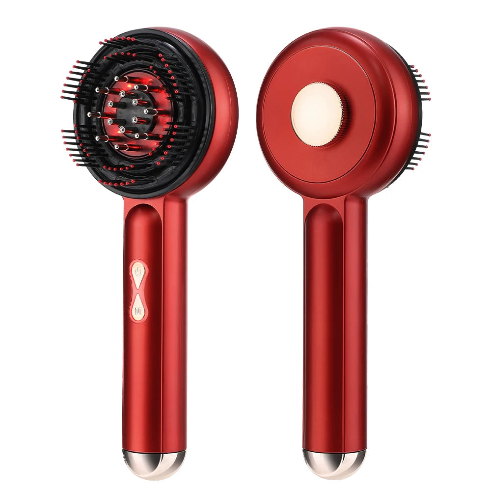 Electric Scalp Massage Comb with Red Light and Liquid Applicator - 16