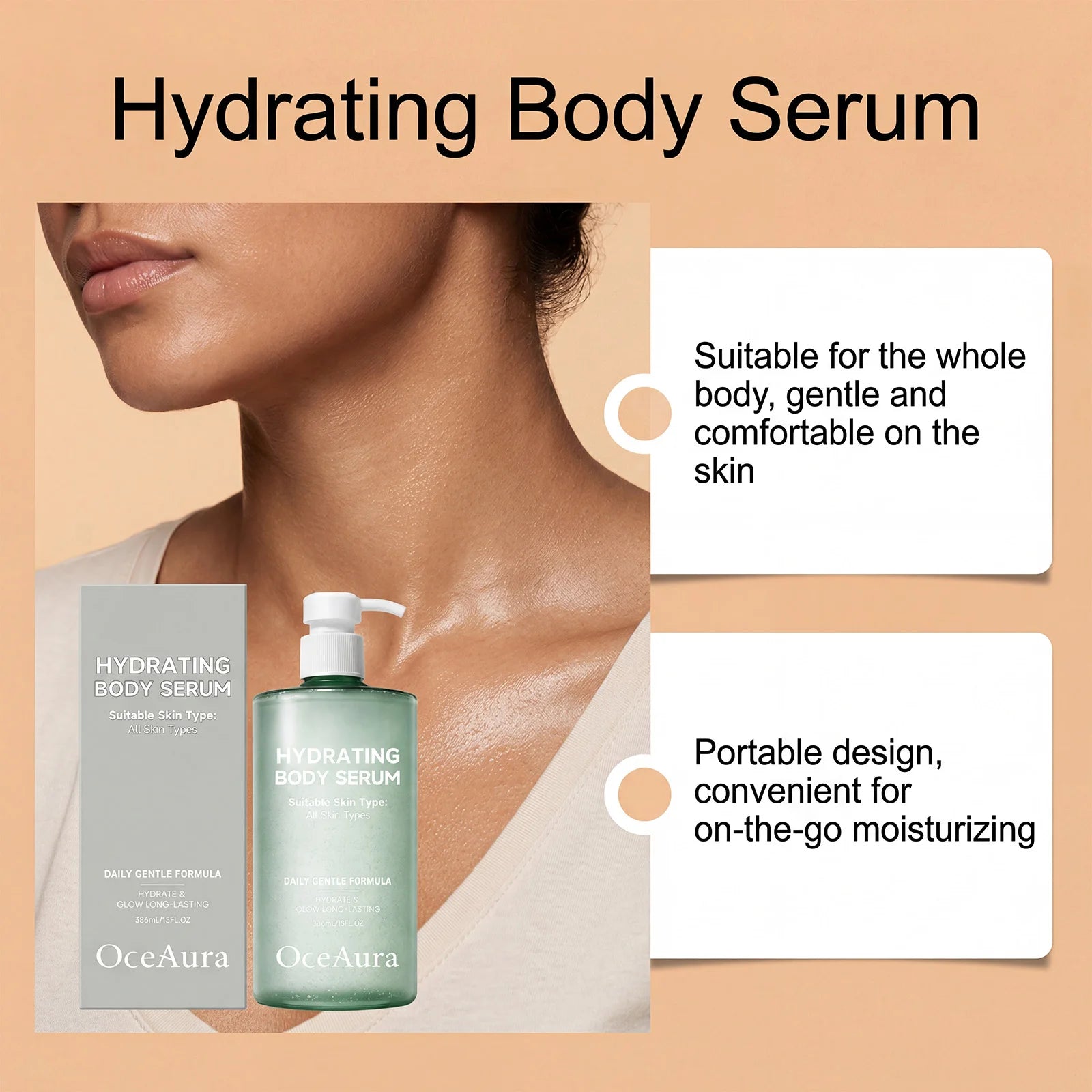 Hydrating Body Serum for Dry Skin and Smooth Complexion - 8