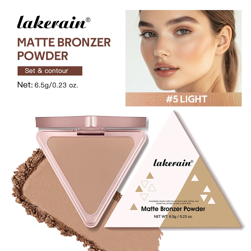 Long-Lasting Matte Bronzer Contour Powder for Face Sculpting - 32