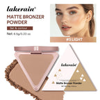 Long-Lasting Matte Bronzer Contour Powder for Face Sculpting
