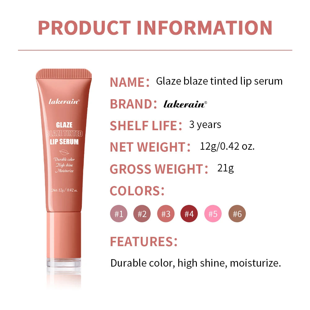 Tinted Hydrating Lip Serum for Plump Glossy Lips - 4