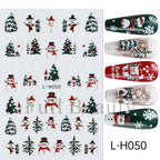 3D Christmas Cartoon Nail Art Sticker Decals