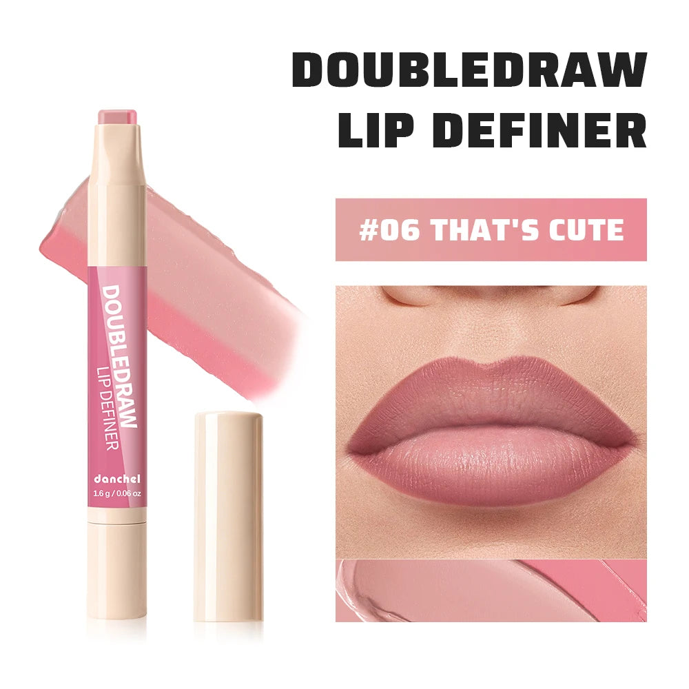 2-in-1 Dual Ended Lip Liner and Hydrating Matte Lipstick - 27