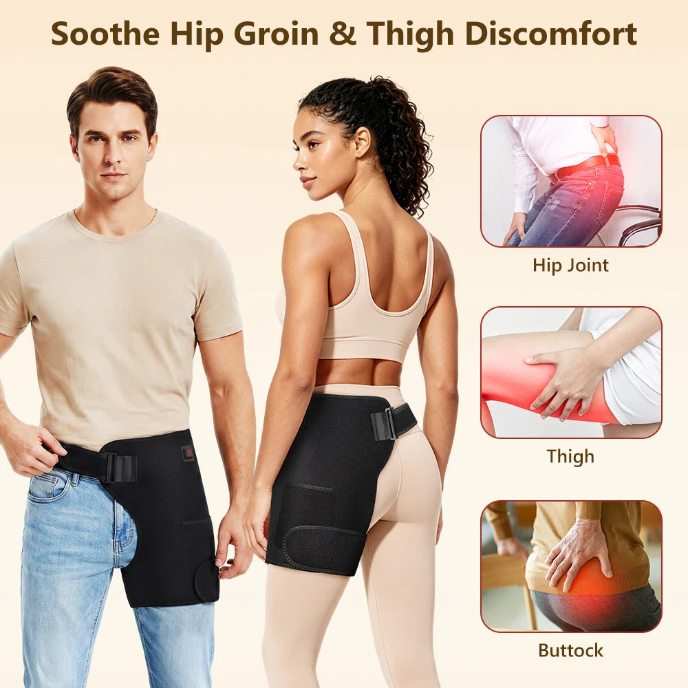 Red Light Therapy Heating Hip & Thigh Support Brace