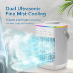 3-in-1 Portable Desktop Air Cooler and Humidifier Fan