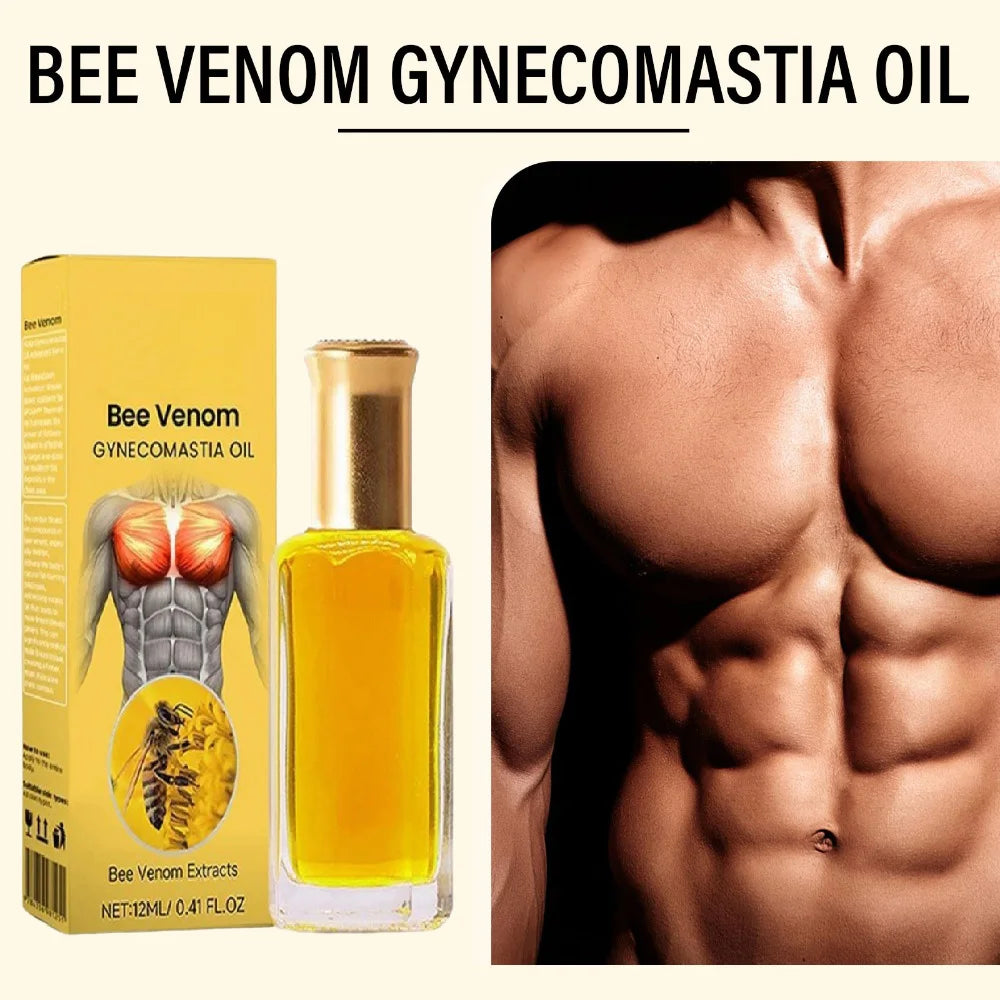 Men's Gynecomastia Chest Tightening & Firming Massage Oil