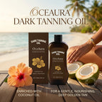 Coconut Oil Dark Tanning Body Oil for Deep Bronze Glow