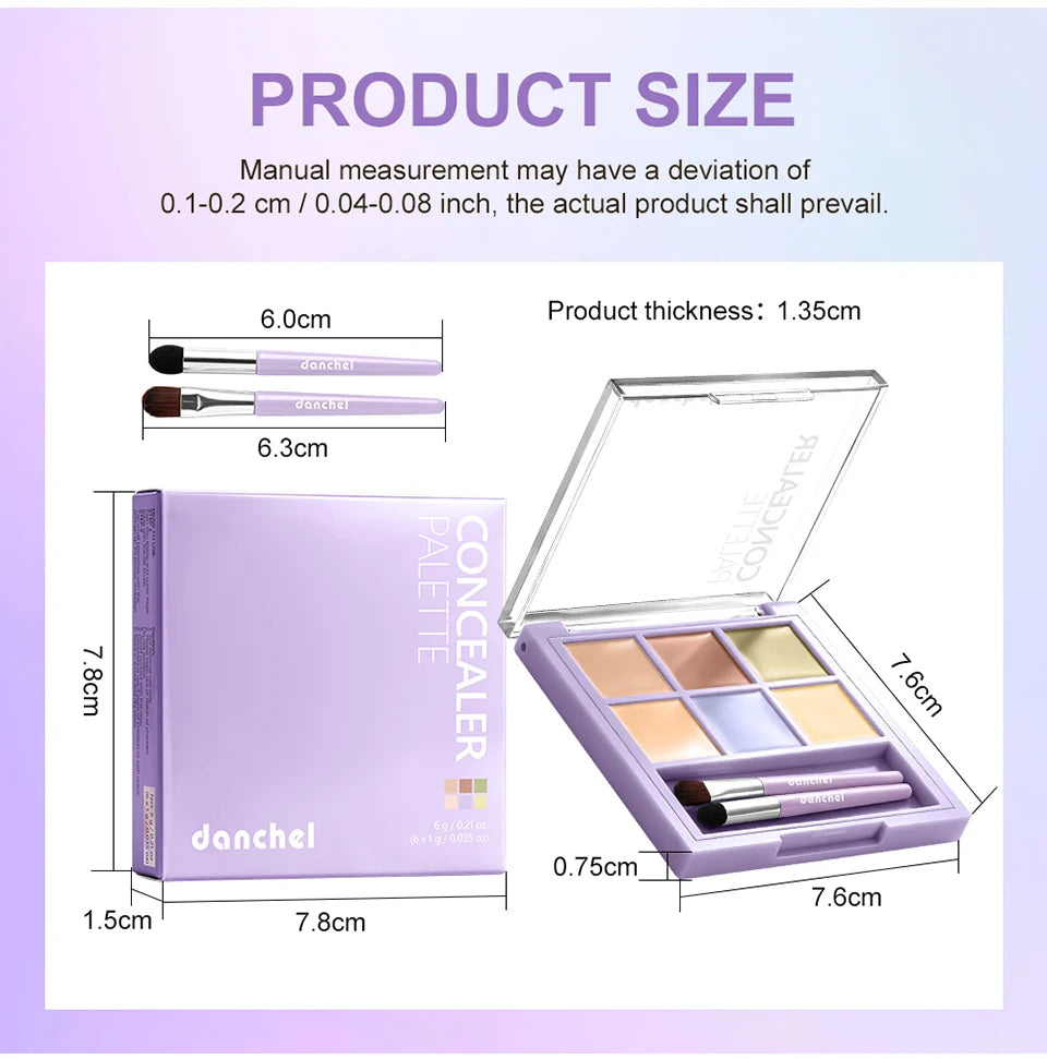 Multi-Shade Face Concealer and Color Correction Palette