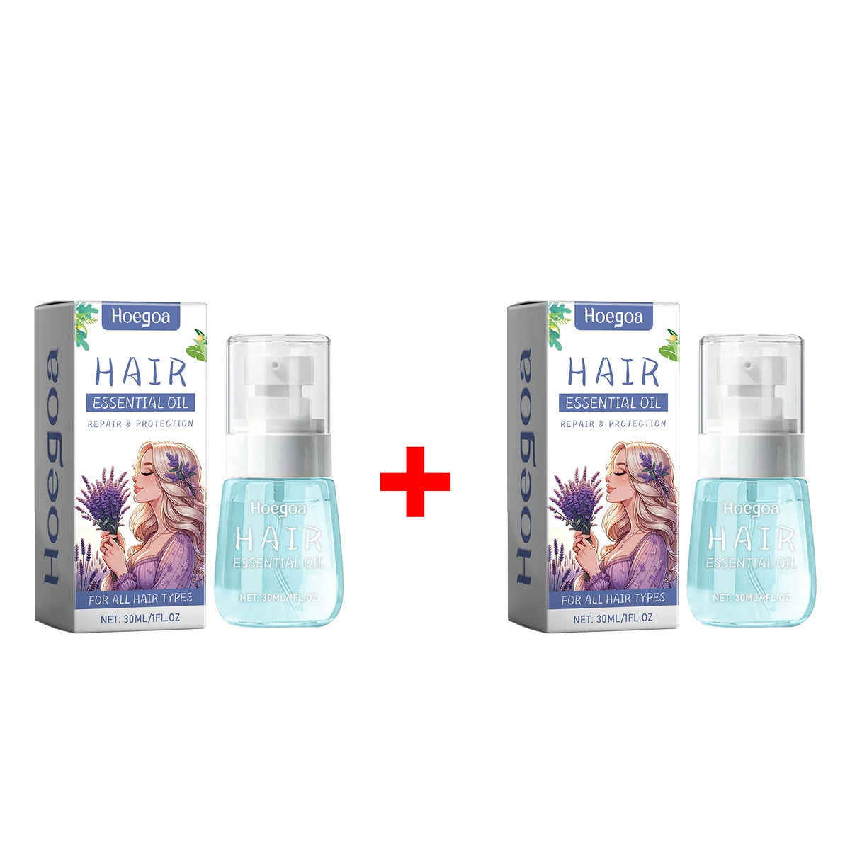 Lavender Anti-Frizz Hair Repair Oil for Dry Damaged Hair