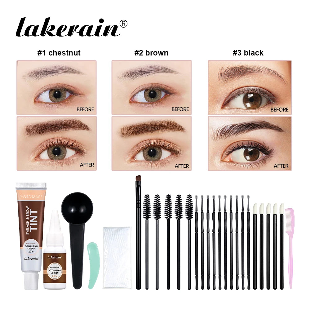 Professional 2-in-1 Eyelash and Eyebrow Tinting Kit