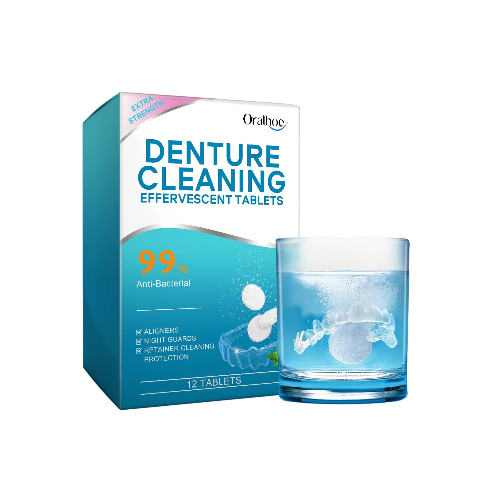 Effervescent Denture Cleaning Tablets for Retainers and Aligners - 13