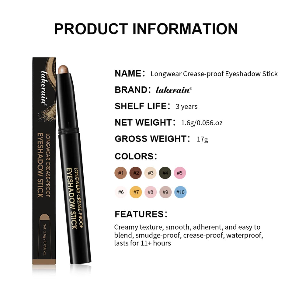 Longwear Waterproof Crease-Proof Eyeshadow Pencil Stick - 16
