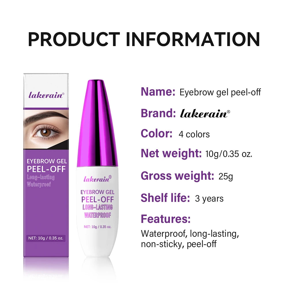 Waterproof Peel-Off Eyebrow Tint Gel