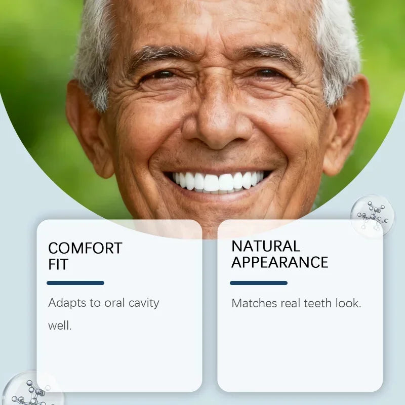Instant Cosmetic Smile Veneers for Missing or Stained Teeth - 2