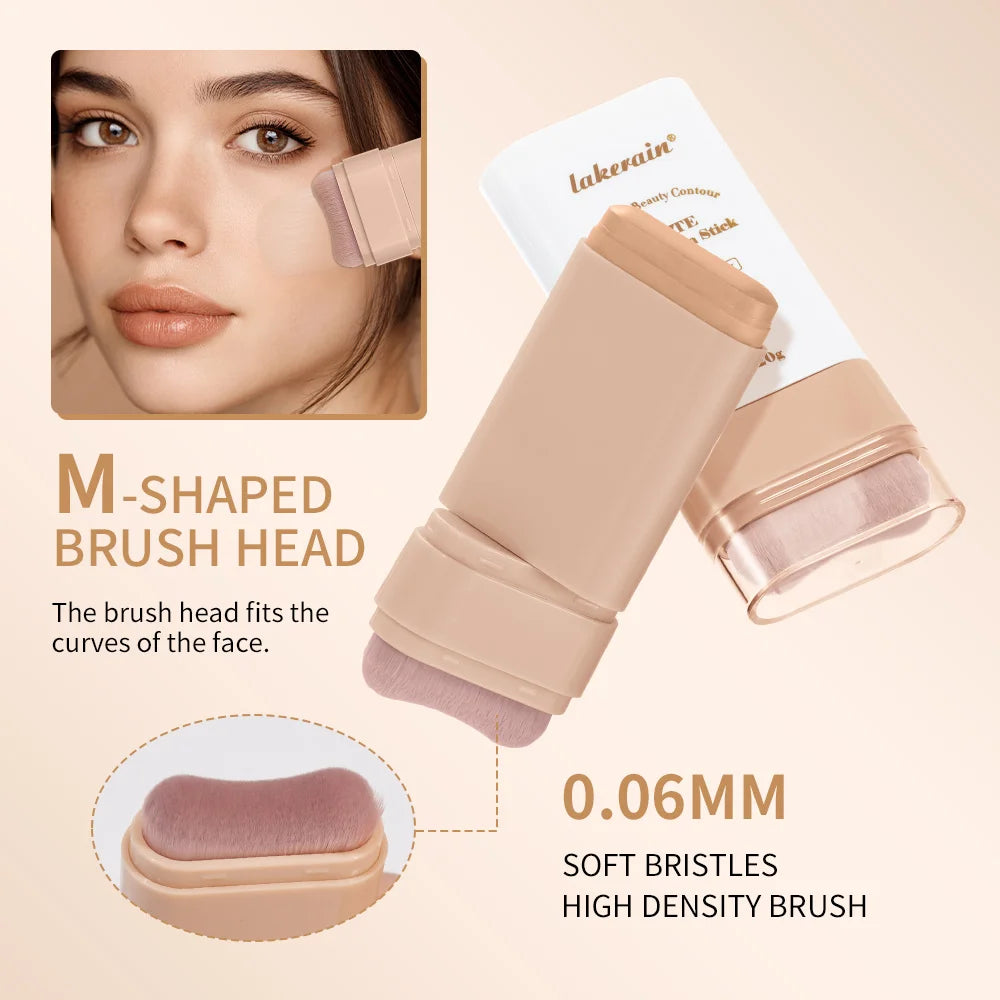 Matte Foundation Stick with Built-in Blending Brush