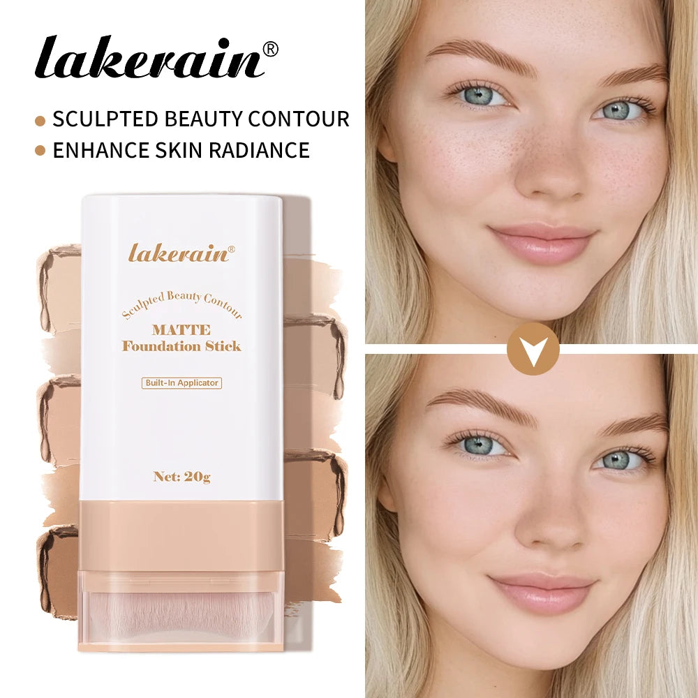 Matte Foundation Stick with Built-in Blending Brush