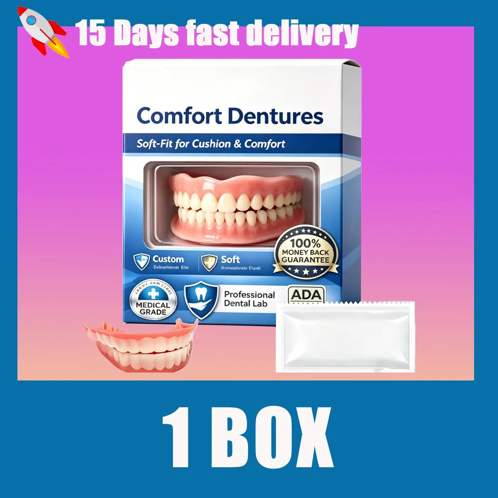 Adjustable Snap-On Cosmetic Dentures for Smile Enhancement