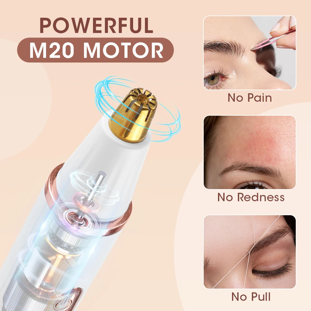 2-in-1 Electric Eyebrow and Nose Hair Trimmer