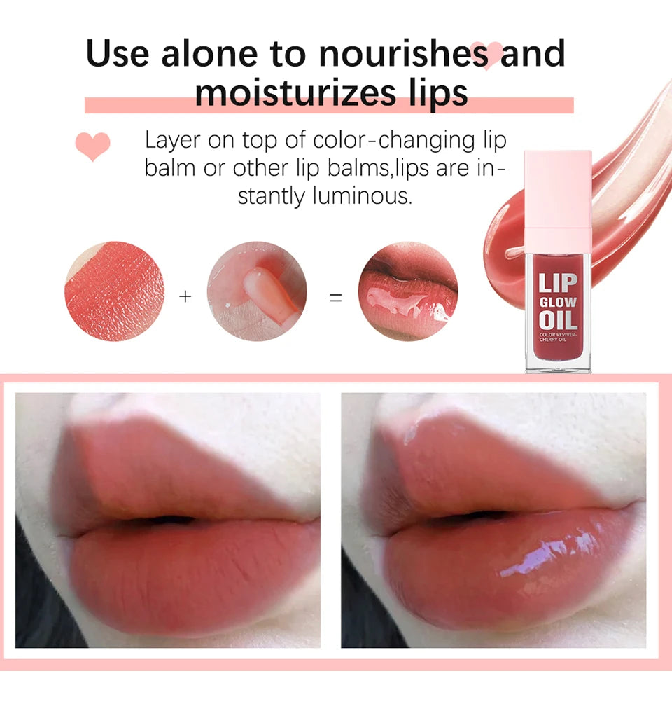 Hydrating Mirror-Finish Lip Glow Oil for Nourished, Shiny Lips - 10