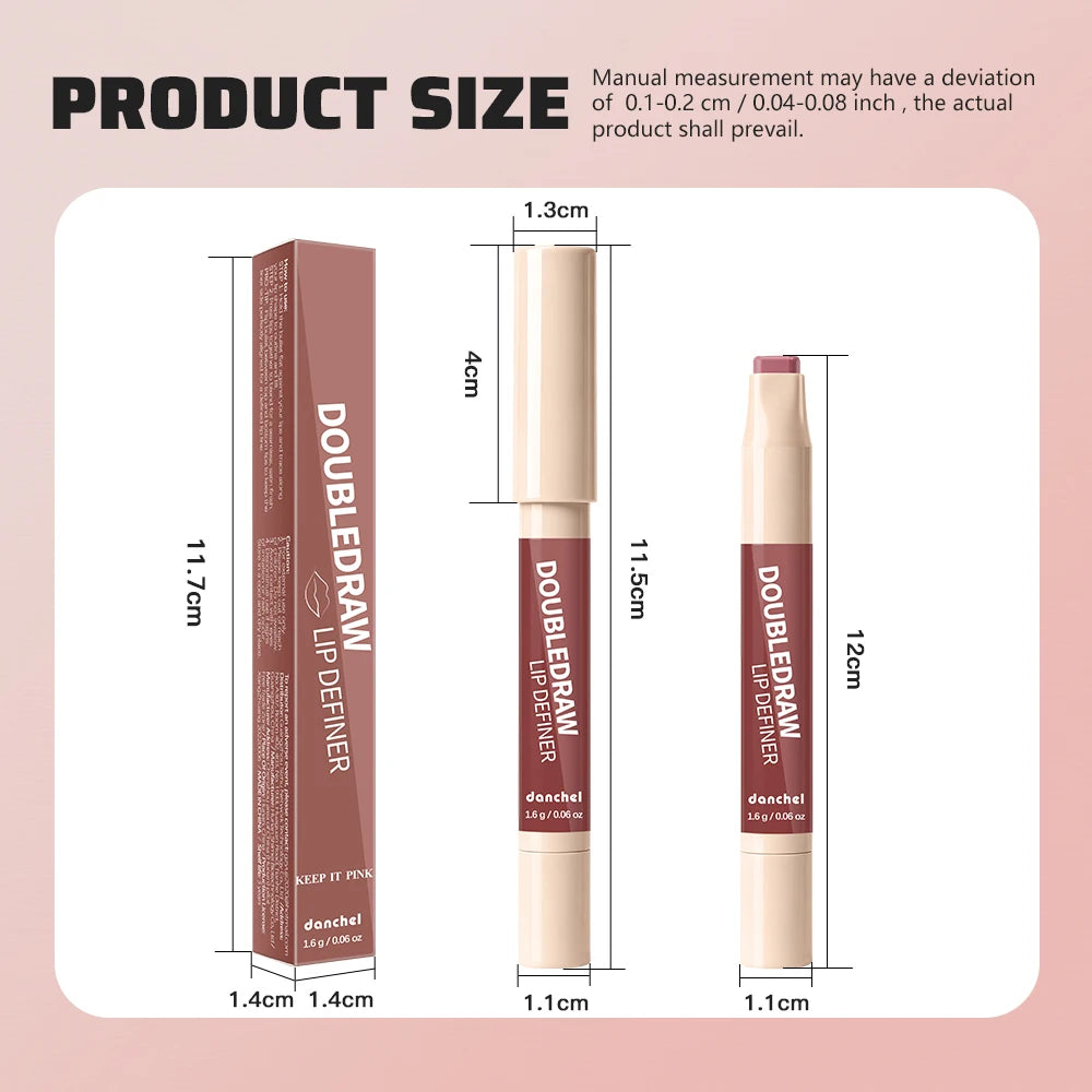 2-in-1 Dual Ended Lip Liner and Hydrating Matte Lipstick