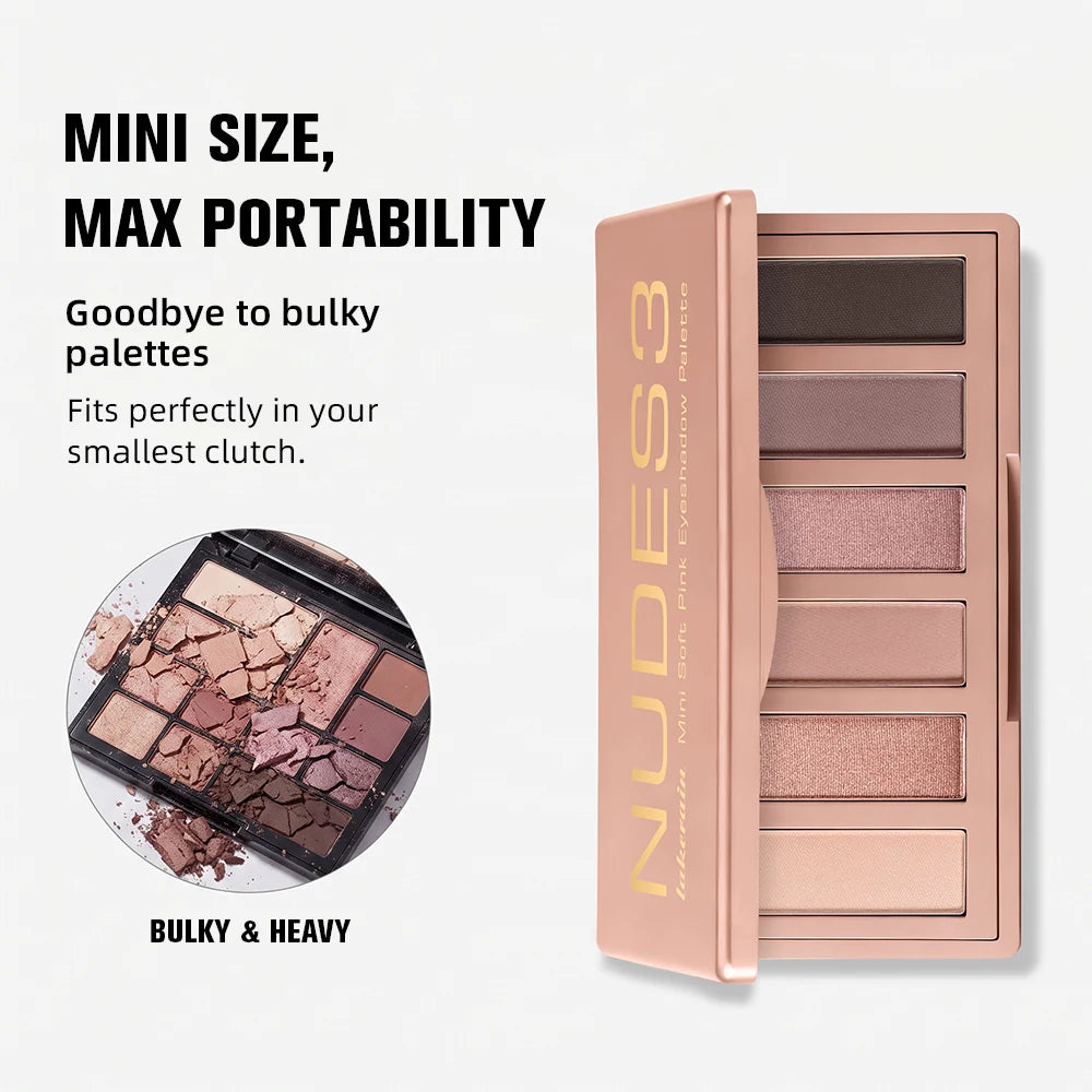Mini Soft Pink Eyeshadow Palette - 4