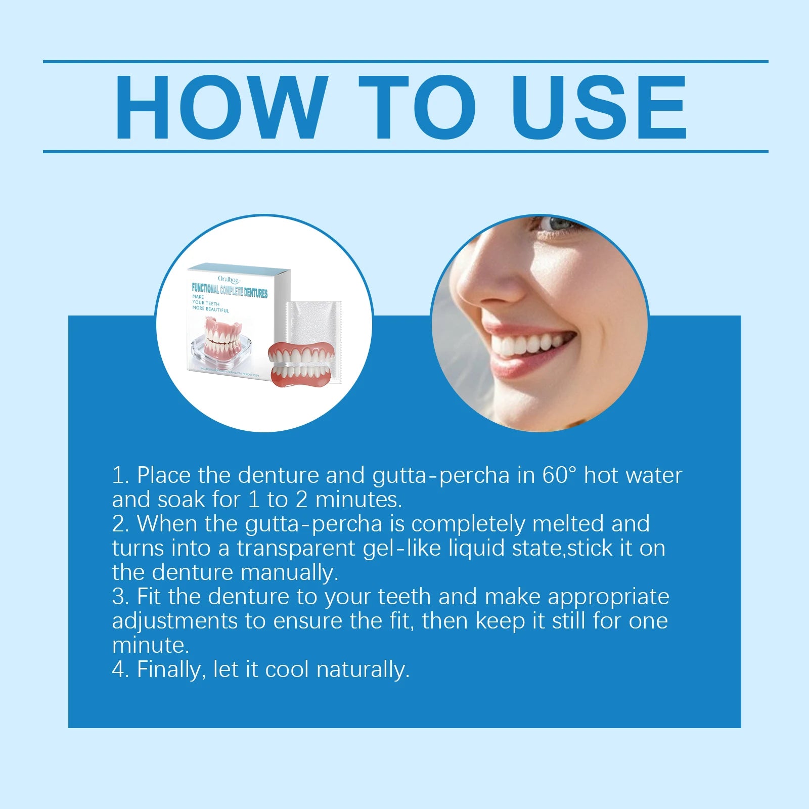 Cosmetic Denture Set for Temporary Smile Enhancement - 12