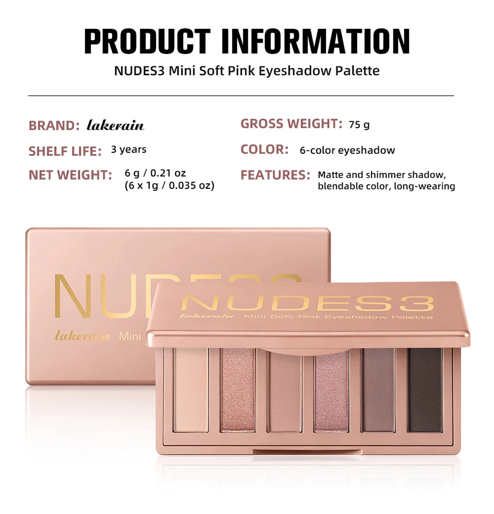 Mini Soft Pink Eyeshadow Palette