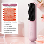 Fast-Heating Ionic Hair Straightening Brush for Frizz-Free Styling