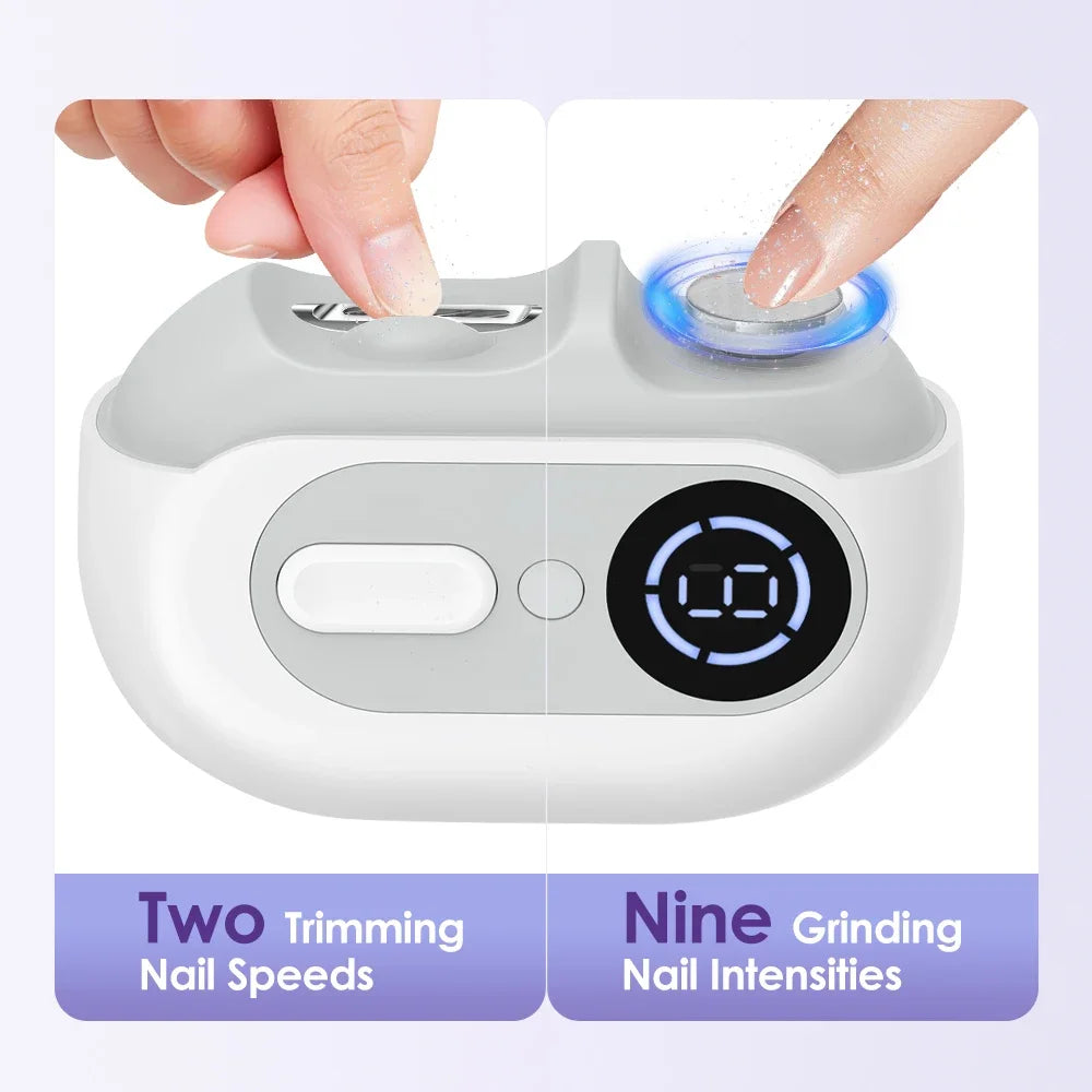 4-in-1 Electric Nail Clipper and Polisher Set