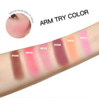 Matte Embossed Pigmented Face Blush Palette